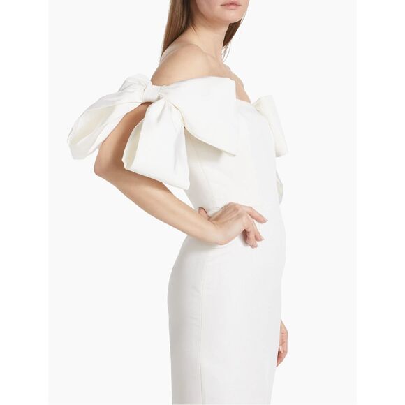 Alexia María Josephine Off-The-Shoulder Gown Size US10 $1750 - Picture 5 of 12